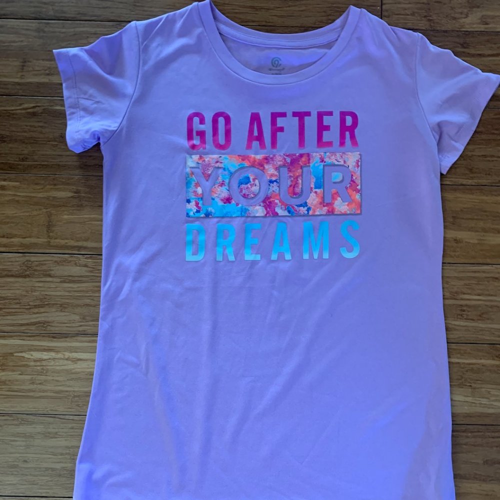 Light Purple "Go After Your Dreams" Champion Tee